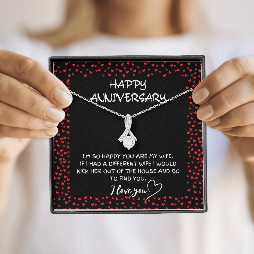 HAPPY ANNIVERSARY ALLURING BEAUTY NECKLACE GIFT SET - ON CLOUD NINE GIFTS