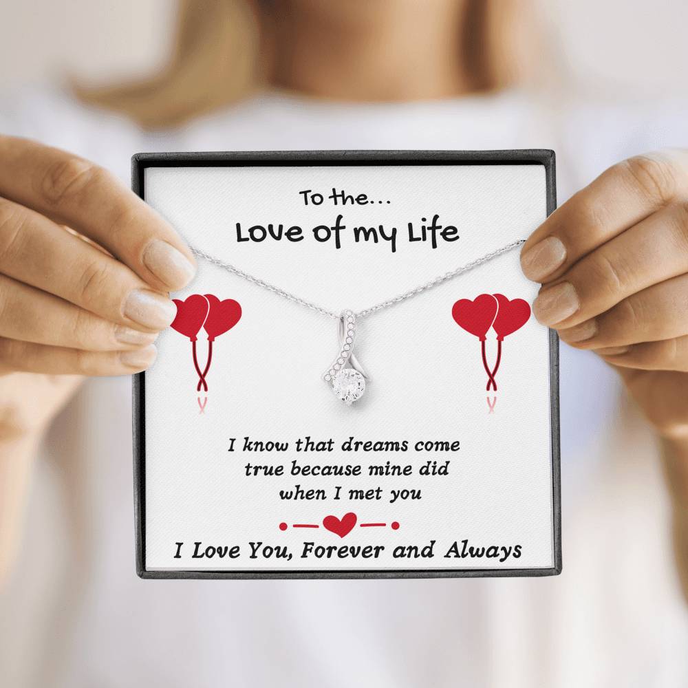 TO THE LOVE OF MY LIFE ALLURING BEAUTY NECKLACE GIFT SET - ON CLOUD NINE GIFTS