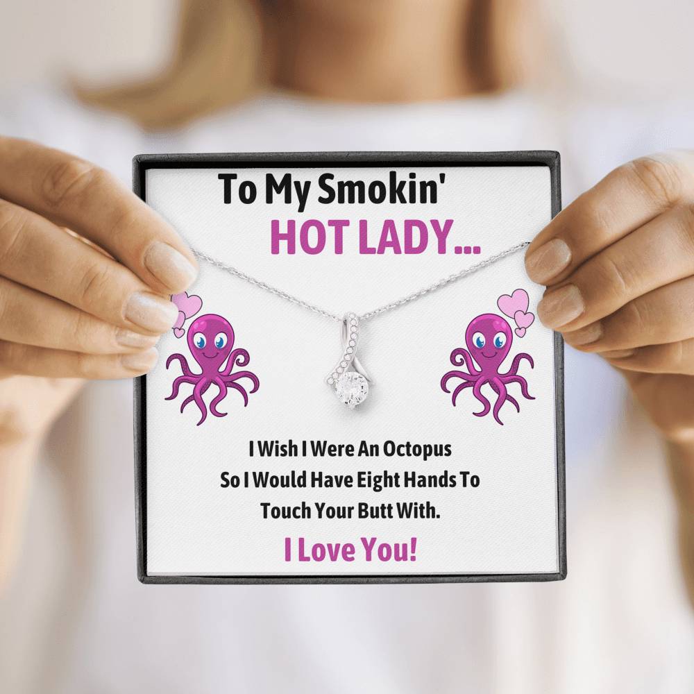 TO MY SMOKIN HOT LADY "OCTOPUS" ALLURING BEAUTY NECKLACE GIFT SET - ON CLOUD NINE GIFTS