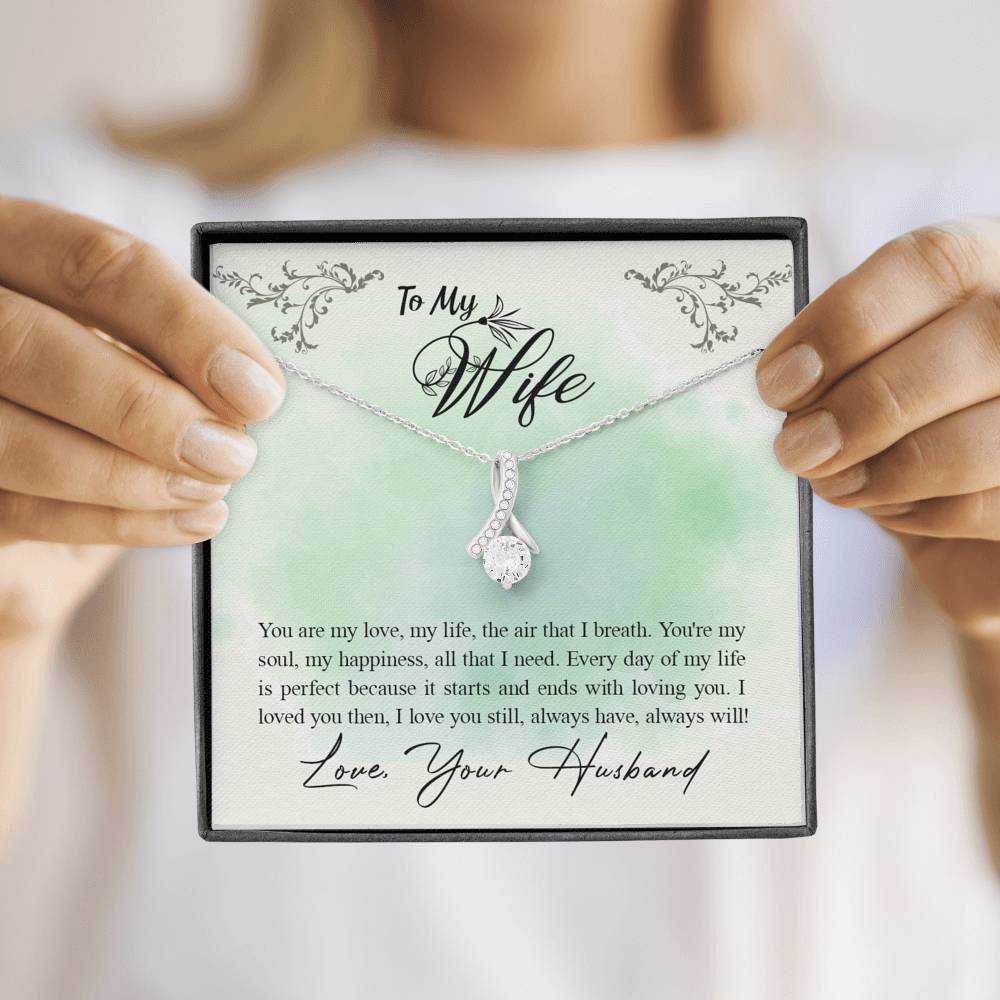 TO MY WIFE "ALL THAT I NEED" ALLURING BEAUTY NECKLACE GIFT SET - ON CLOUD NINE GIFTS
