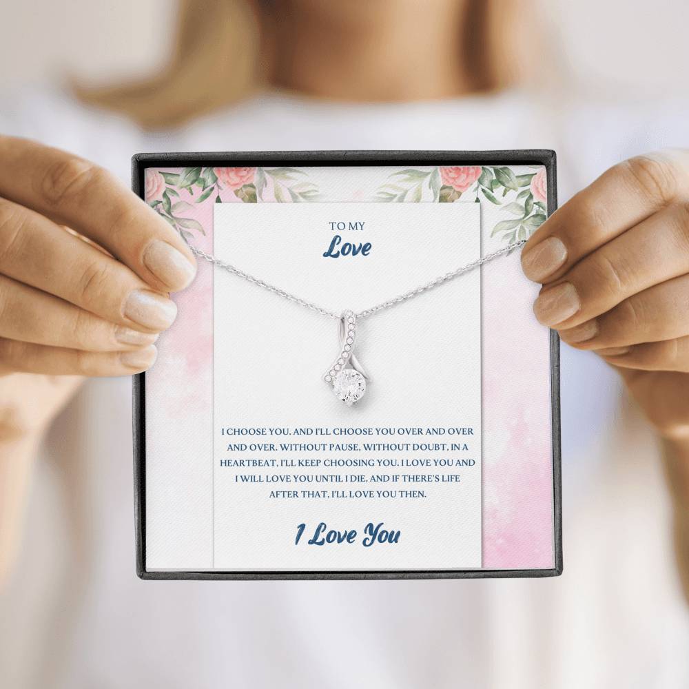TO MY LOVE "CHOOSE-PB" ALLURING BEAUTY NECKLACE GIFT SET - ON CLOUD NINE GIFTS