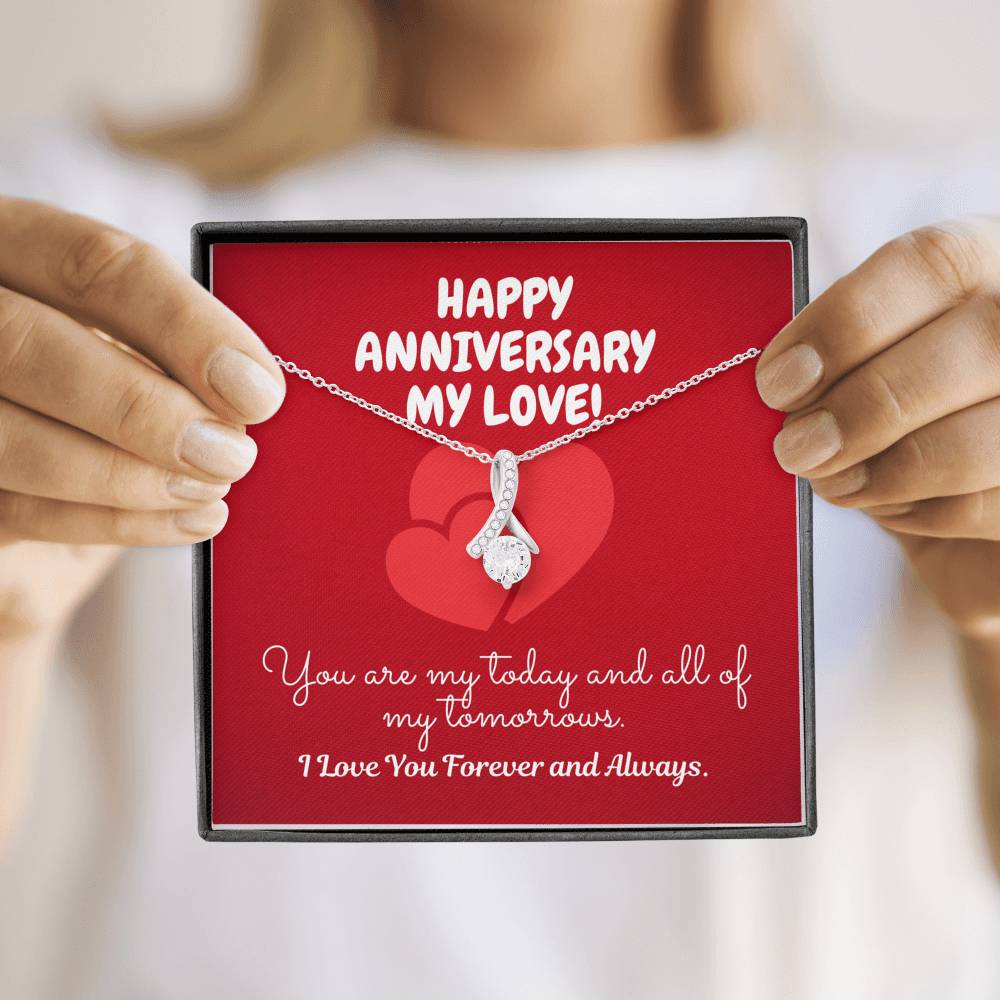 TO MY LOVE "TOMORROW" ALLURING BEAUTY NECKLACE ANNIVERSARY GIFT SET - ON CLOUD NINE GIFTS