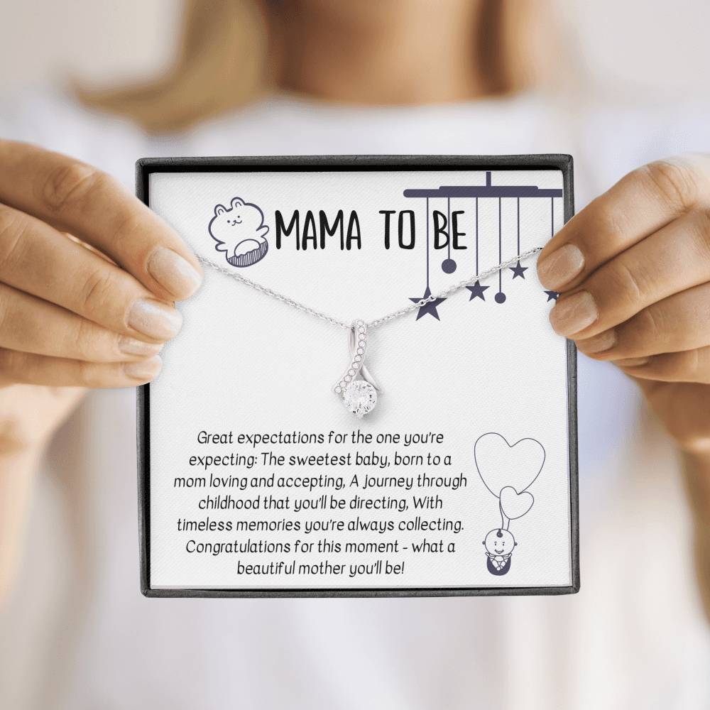 MAMA TO "BE BEAUTIFUL MOTHER" ALLURING BEAUTY NECKLACE GIFT SET - ON CLOUD NINE GIFTS