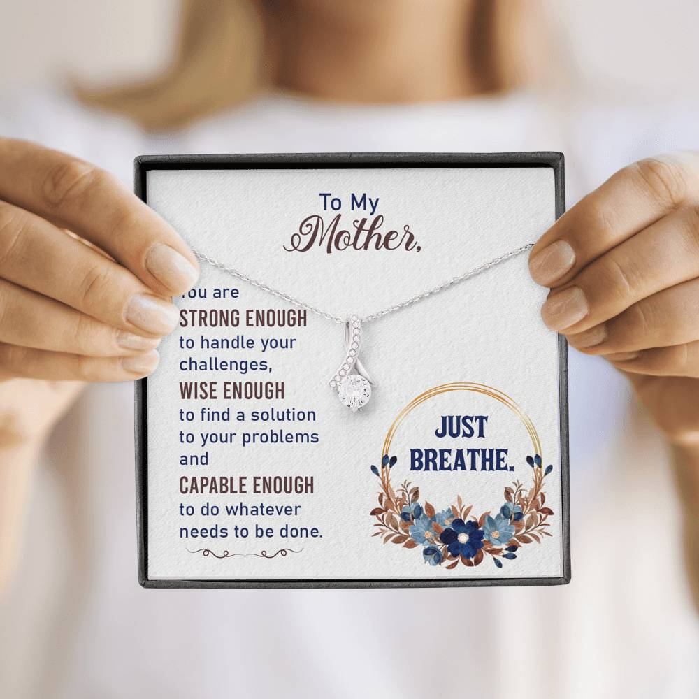 TO MY MOTHER "BREATHE-SO" ALLURING BEAUTY NECKLACE GIFT SET - ON CLOUD NINE GIFTS