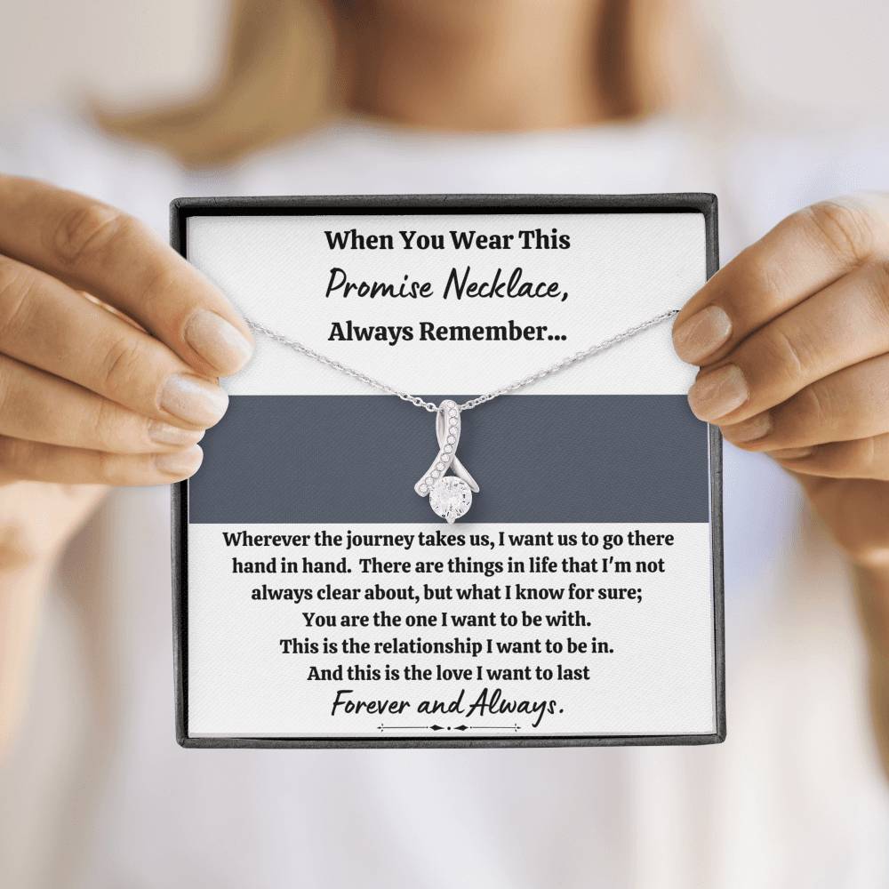 TO MY LOVE "PROMISE NECKLACE - GREY" ALLURING BEAUTY NECKLACE GIFT SET - ON CLOUD NINE GIFTS