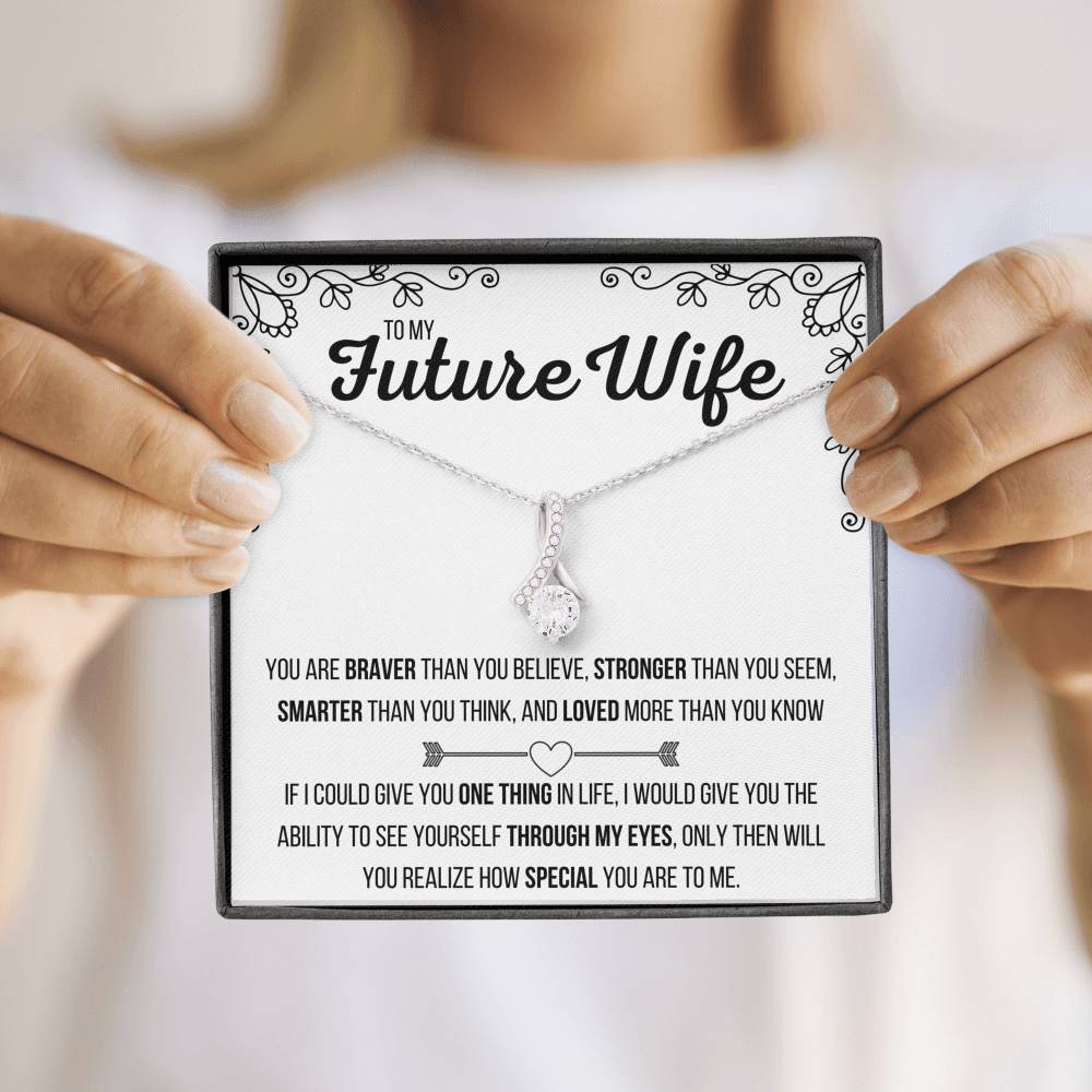 TO MY FUTURE WIFE "LOVED MORE THAN YOU KNOW" ALLURING BEAUTY NECKLACE GIFT SET - ON CLOUD NINE GIFTS