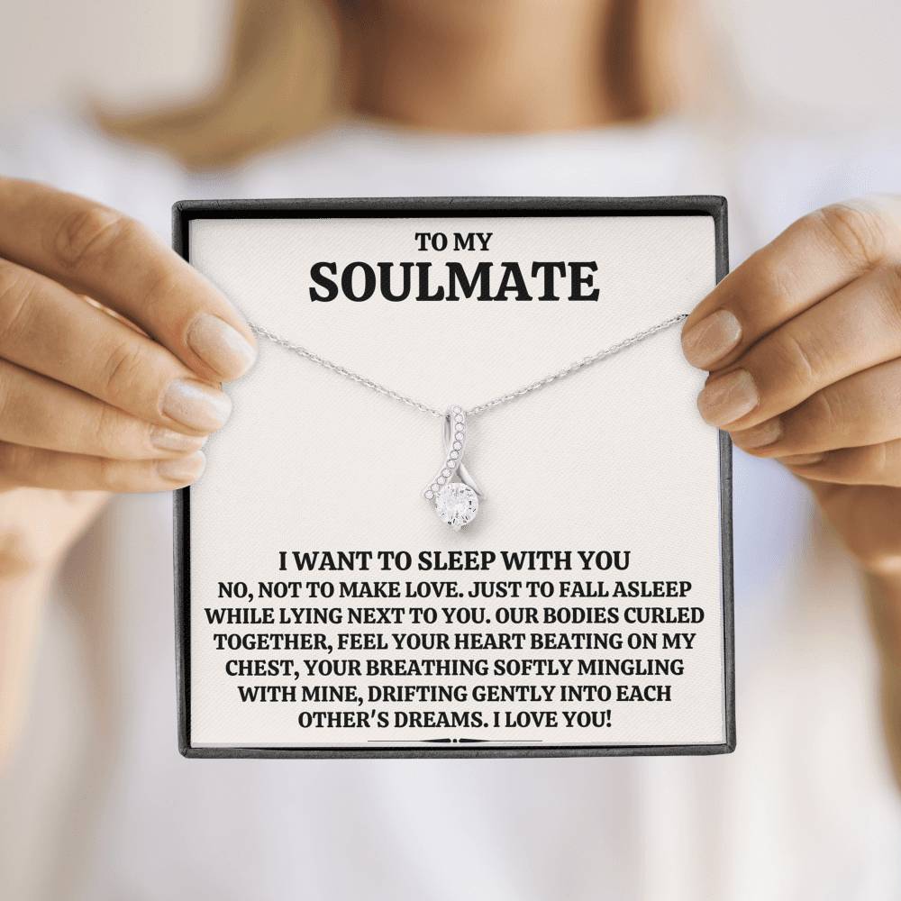TO MY SOULMATE "SLEEP WITH YOU" ALLURING BEAUTY NECKLACE GIFT SET - ON CLOUD NINE GIFTS