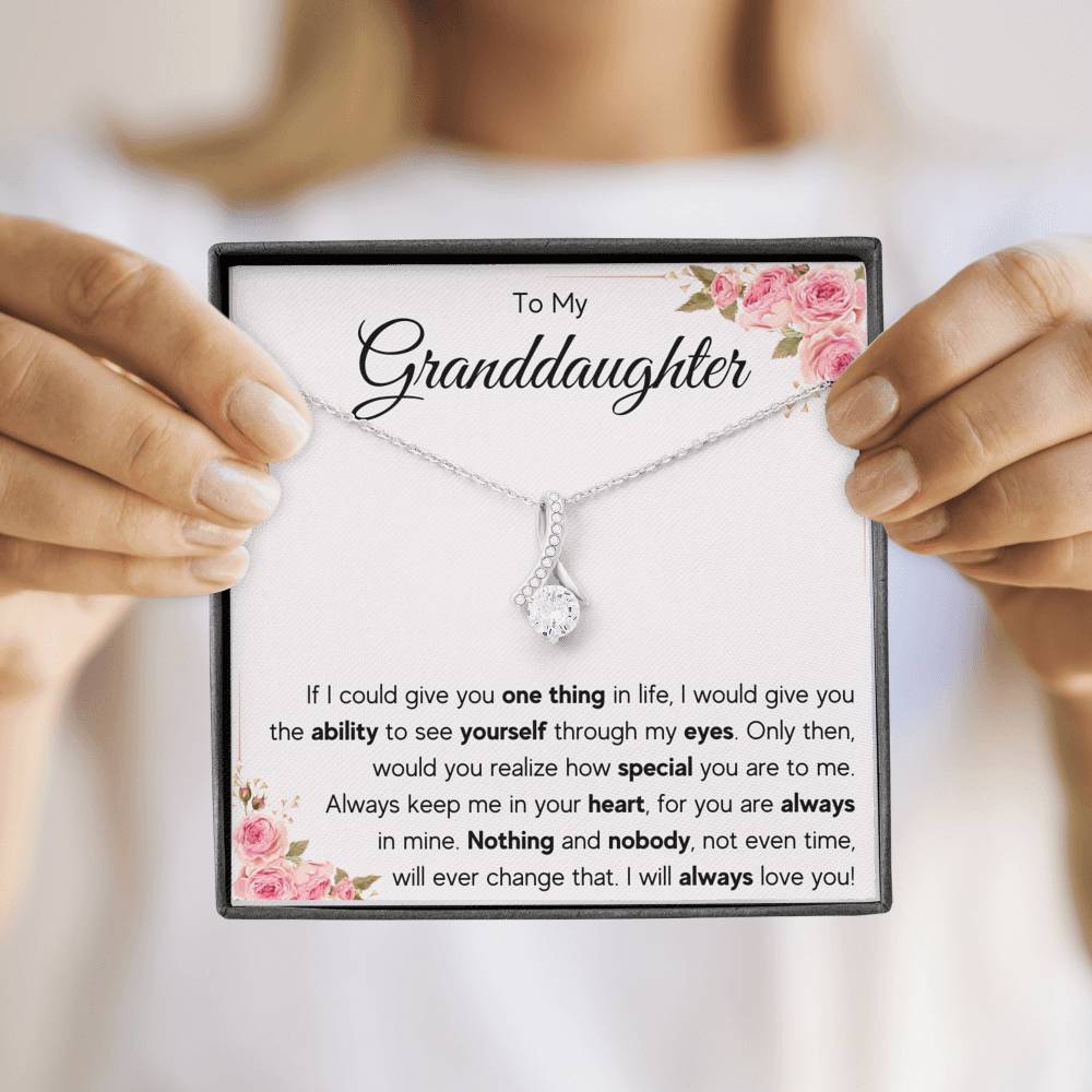 TO MY GRANDDAUGHTER EYES ALLURING NECKLACE GIFT SET - ON CLOUD NINE GIFTS