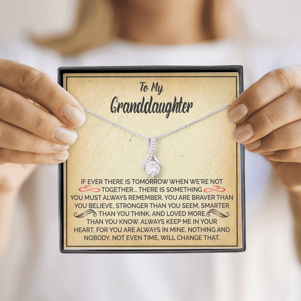 TO MY GRANDDAUGHTER NOT EVEN TIME ALLURING BEAUTY NECKLACE GIFT SET - ON CLOUD NINE GIFTS