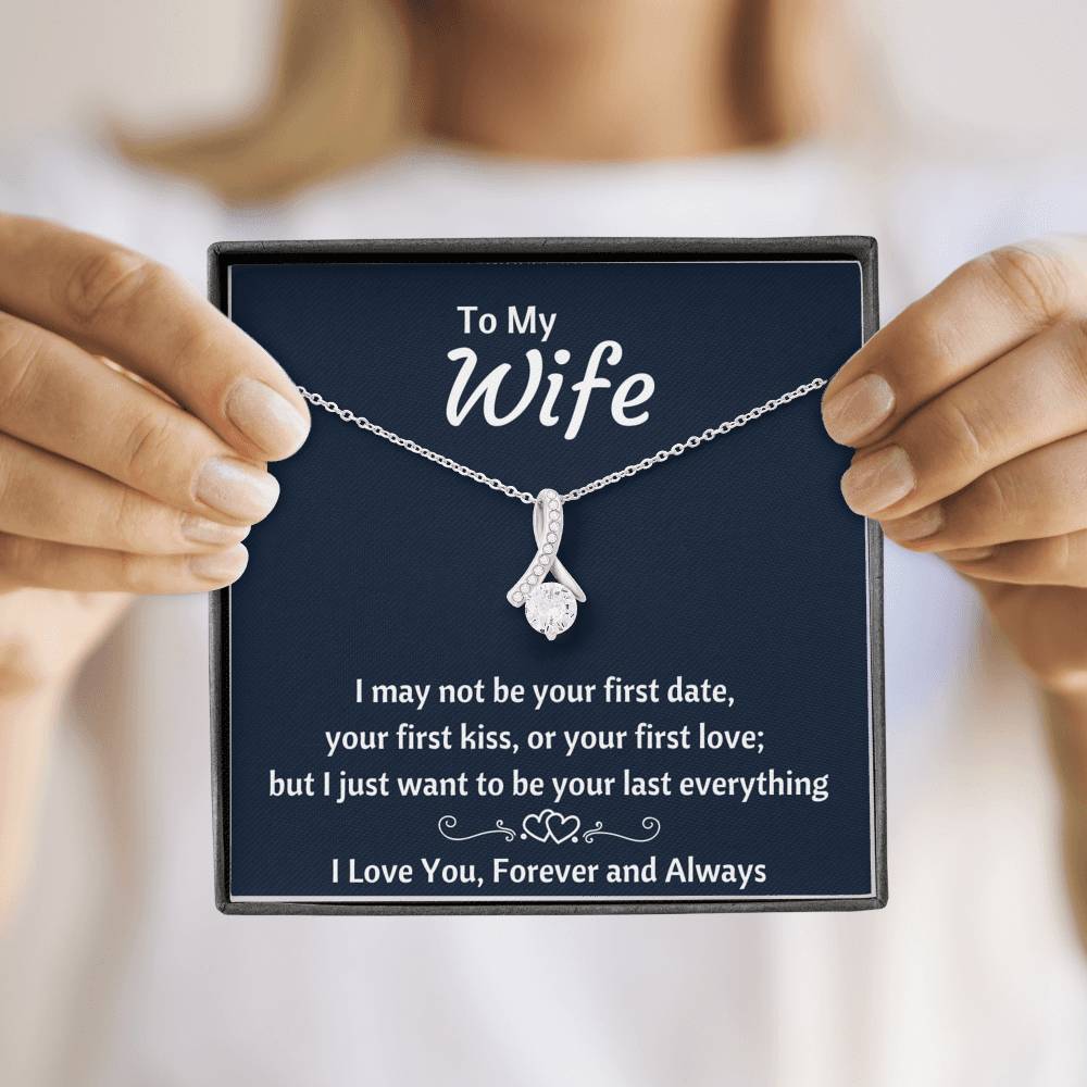 TO MY WIFE "YOUR LAST EVERYTHING" ALLURING BEAUTY NECKLACE GIFT SET - ON CLOUD NINE GIFTS