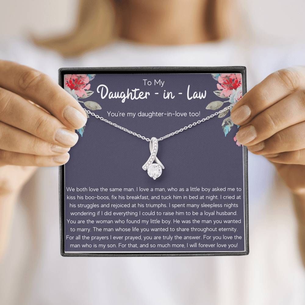 TO MY DAUGHTER-IN-LAW TRIUMPHS ALLURING BEAUTY NECKLACE GIFT SET - ON CLOUD NINE GIFTS