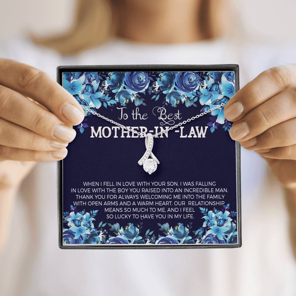 TO MY MOTHER IN LAW "WARM-SO" ALLURING BEAUTY NECKLACE GIFT SET - ON CLOUD NINE GIFTS
