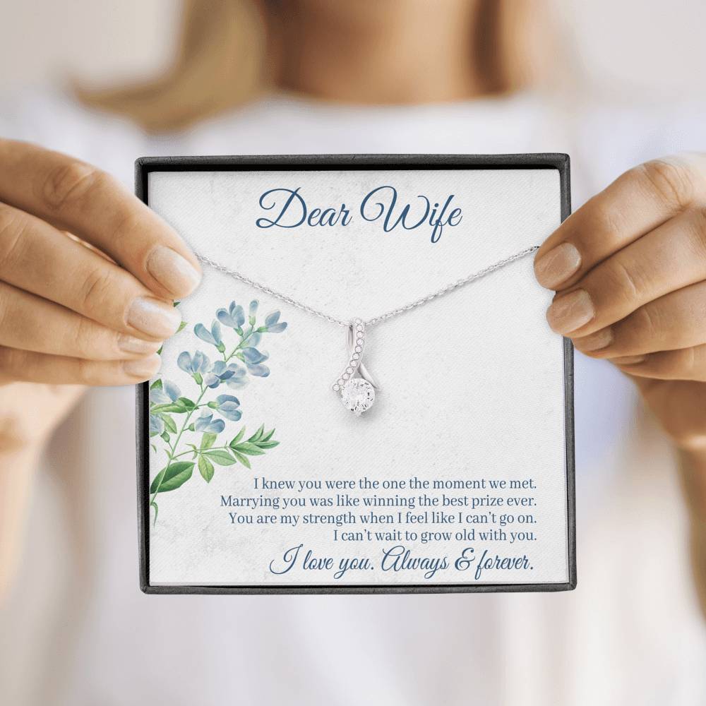 DEAR WIFE "THE ONE" ALLURING BEAUTY NECKLACE GIFT SET - ON CLOUD NINE GIFTS
