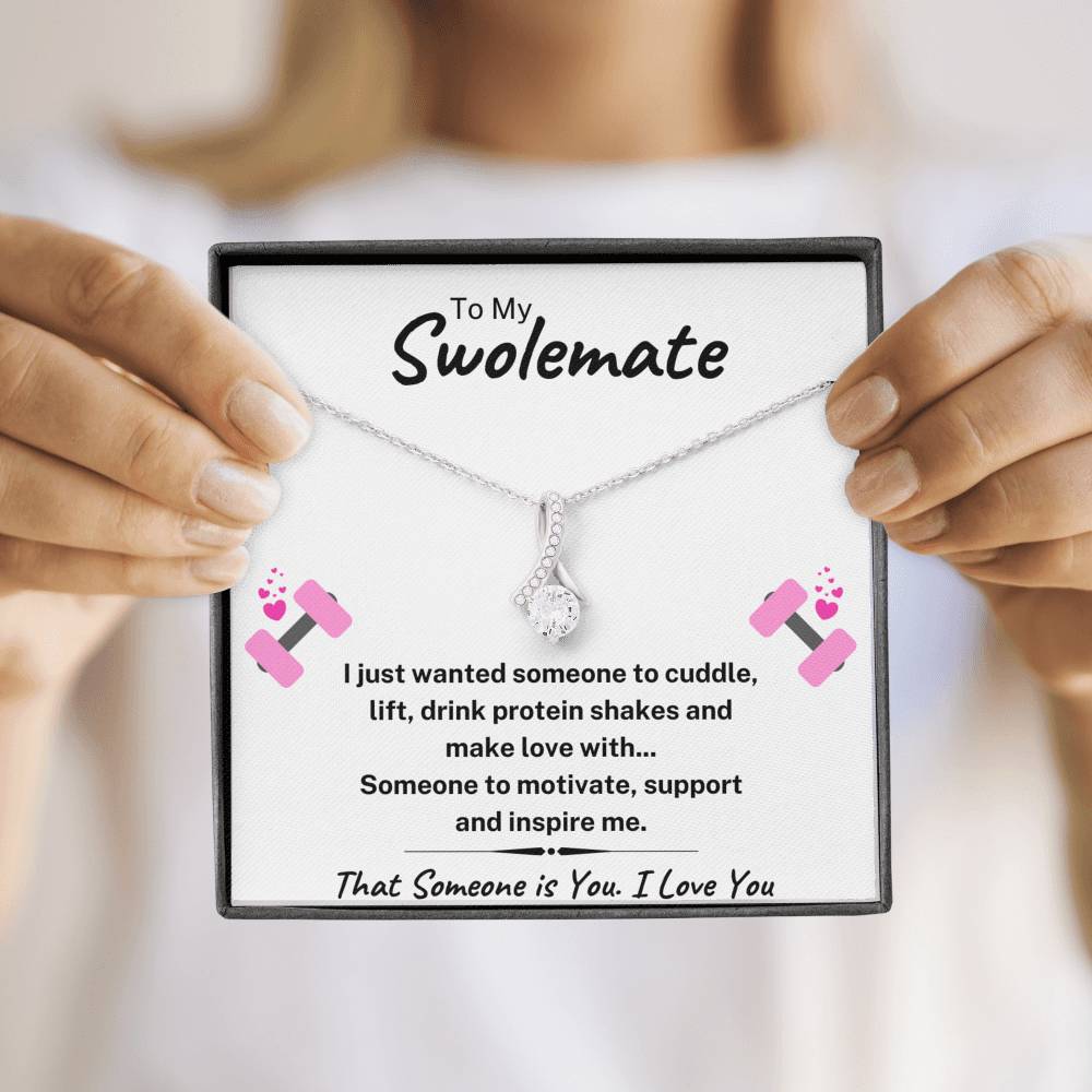 TO MY SWOLEMATE "SOMEONE TO" ALLURING BEAUTY NECKLACE GIFT SET - ON CLOUD NINE GIFTS