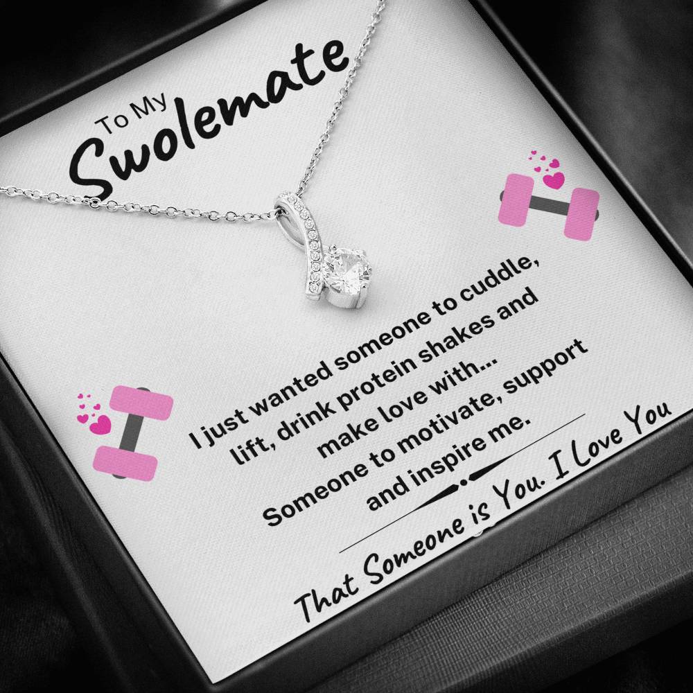 TO MY SWOLEMATE "SOMEONE TO" ALLURING BEAUTY NECKLACE GIFT SET - ON CLOUD NINE GIFTS