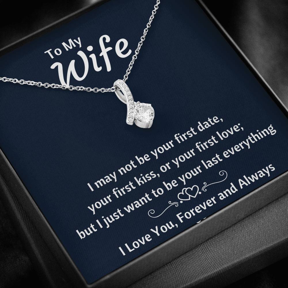 TO MY WIFE "YOUR LAST EVERYTHING" ALLURING BEAUTY NECKLACE GIFT SET - ON CLOUD NINE GIFTS