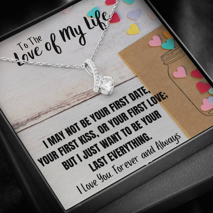 TO THE LOVE OF MY LIFE "LAST EVERYTHING" ALLURING BEAUTY NECKLACE GIFT SET - ON CLOUD NINE GIFTS