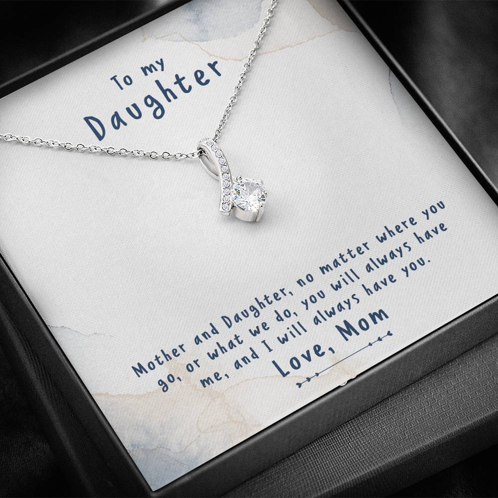 TO MY DAUGHTER "NO MATTER" ALLURING BEAUTY NECKLACE GIFT SET - ON CLOUD NINE GIFTS