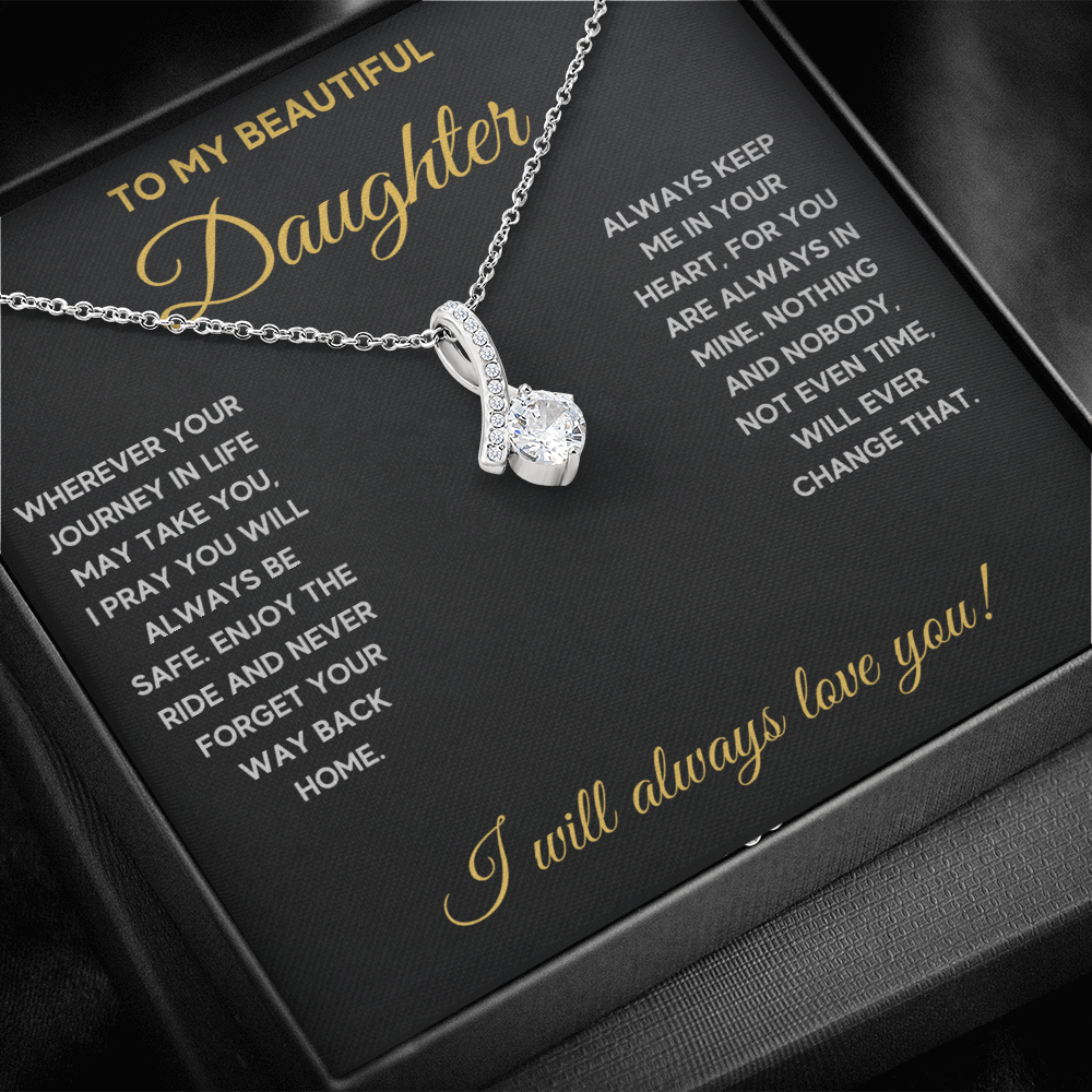 Birthday gifts for daughter, mother daughter necklace, mom daughter jewelry, mom to daughter mothers day gift, daughter necklace from dad - ON CLOUD NINE GIFTS