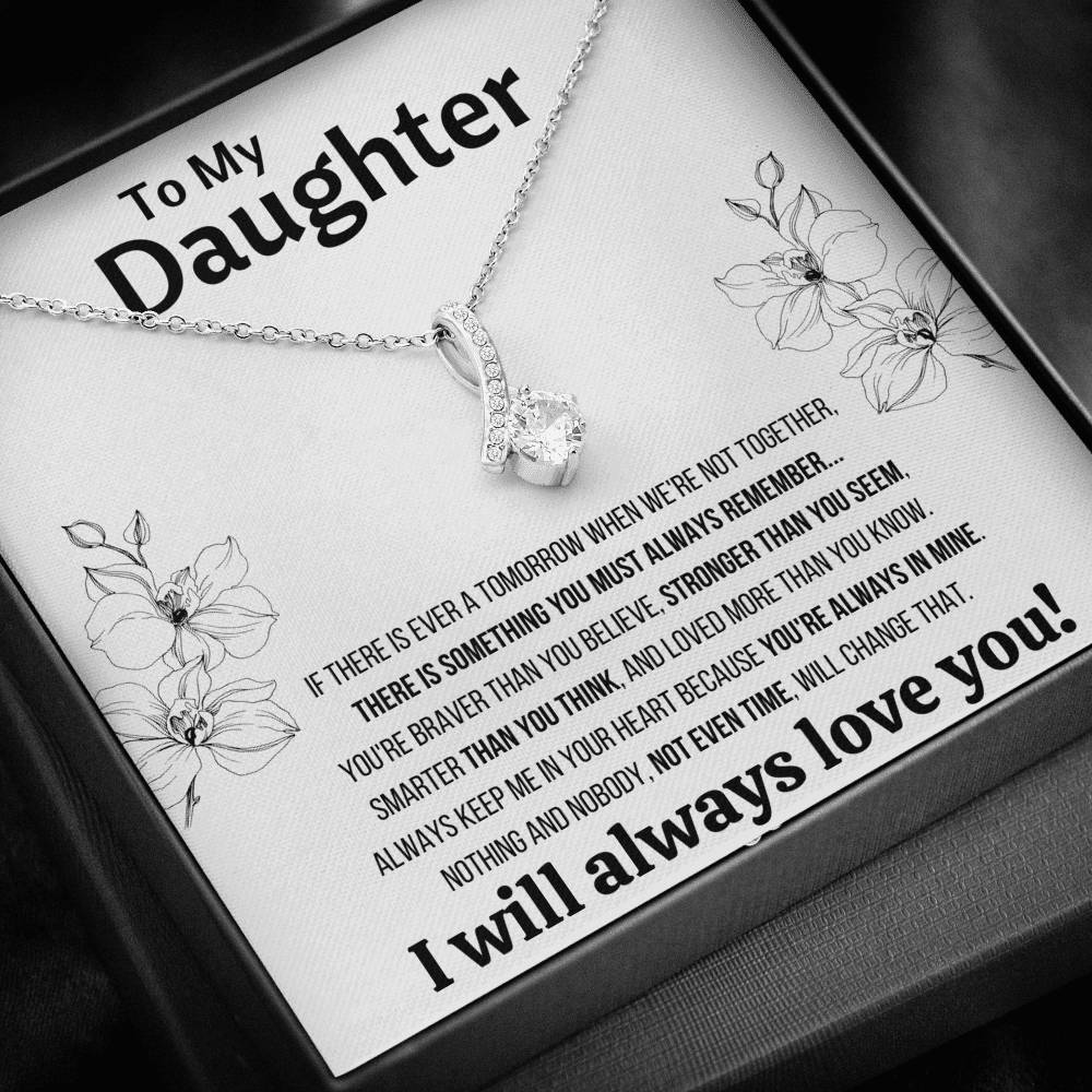 TO MY DAUGHTER "NOT EVEN TIME" ALLURING BEAUTY NECKLACE GIFT SET - ON CLOUD NINE GIFTS