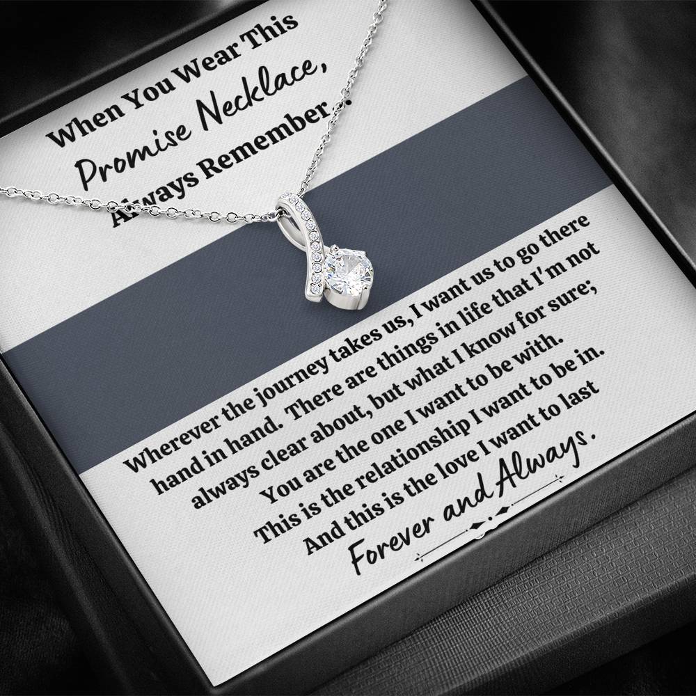 TO MY LOVE "PROMISE NECKLACE - GREY" ALLURING BEAUTY NECKLACE GIFT SET - ON CLOUD NINE GIFTS