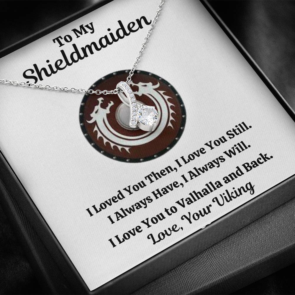 TO MY SHIELDMAIDEN "ALWAYS WILL - RED" ALLURING BEAUTY NECKLACE GIFT SET - ON CLOUD NINE GIFTS