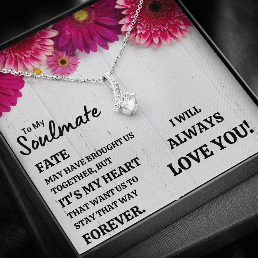 TO MY SOULMATE "IT'S MY HEART" ALLURING BEAUTY NECKLACE GIFT SET - ON CLOUD NINE GIFTS