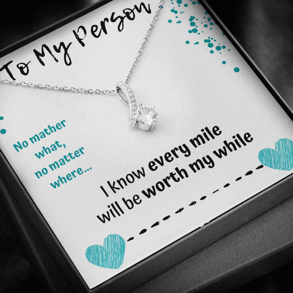 TO MY PERSON "WORTH MY WHILE" ALLURING BEAUTY NECKLACE GIFT SET - ON CLOUD NINE GIFTS