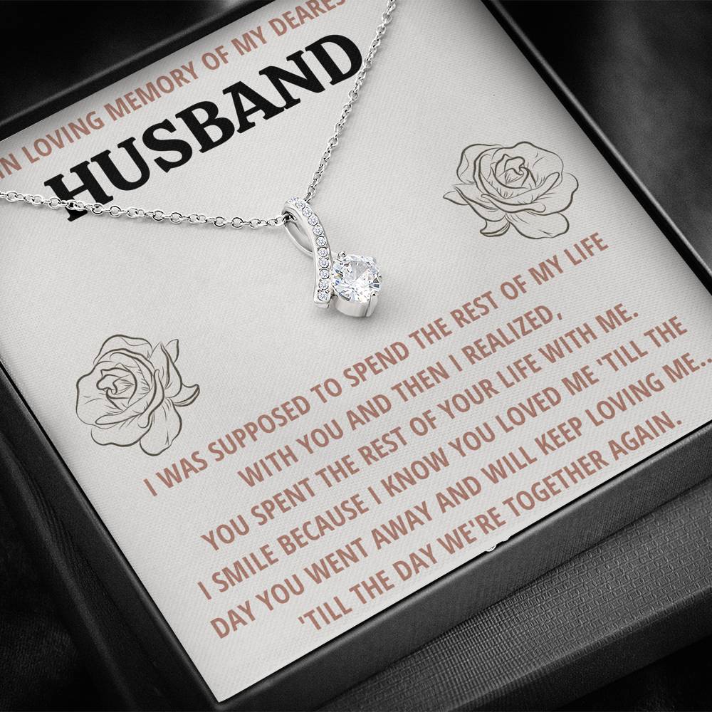 TO MY HUSBAND "LIFE" REMEMBRANCE ALLURING BEAUTY NECKLACE GIFT SET - ON CLOUD NINE GIFTS