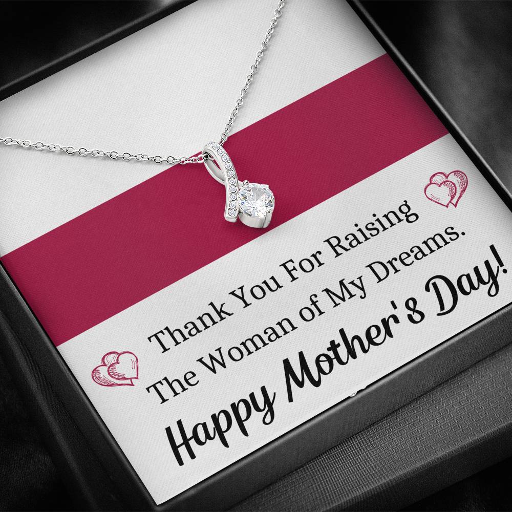 TO MY FUTURE MOTHER IN LAW WOMAN OF MY DREAMS ALLURING BEAUTY NECKLACE GIFT SET - ON CLOUD NINE GIFTS