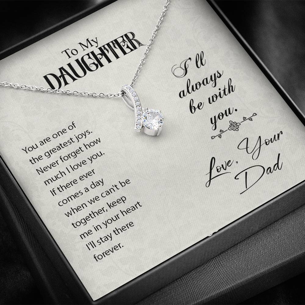 TO MY DAUGHTER "GREATEST JOYS" ALLURING BEAUTY NECKLACE GIFT SET - ON CLOUD NINE GIFTS