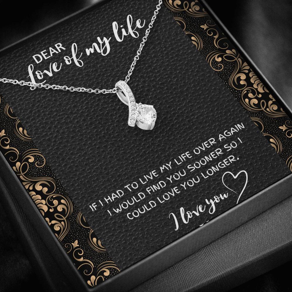 DEAR LOVE OF MY LIFE ALLURING BEAUTY NECKLACE GIFT SET - ON CLOUD NINE GIFTS