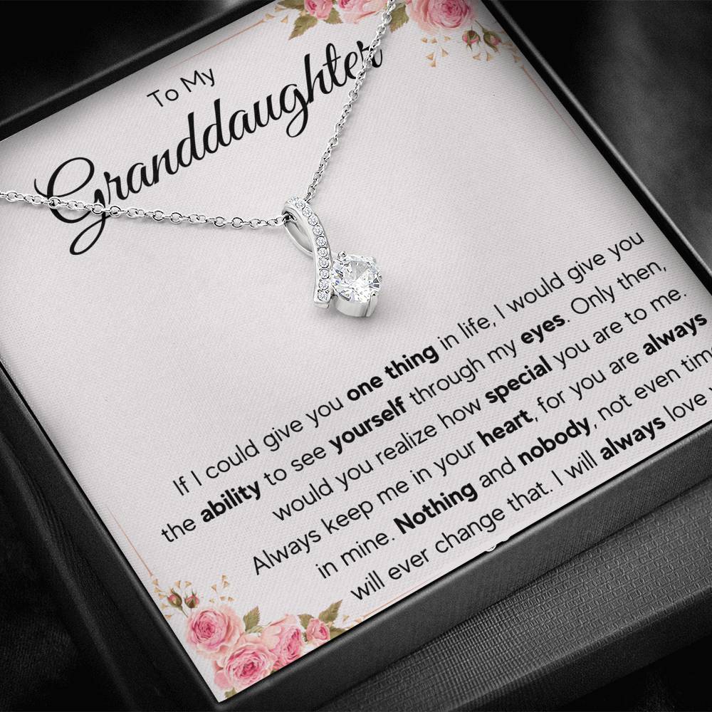 TO MY GRANDDAUGHTER EYES ALLURING NECKLACE GIFT SET - ON CLOUD NINE GIFTS