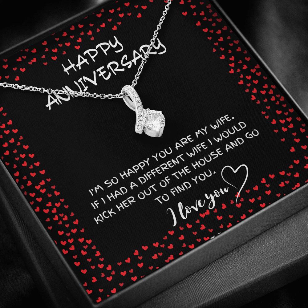 HAPPY ANNIVERSARY ALLURING BEAUTY NECKLACE GIFT SET - ON CLOUD NINE GIFTS
