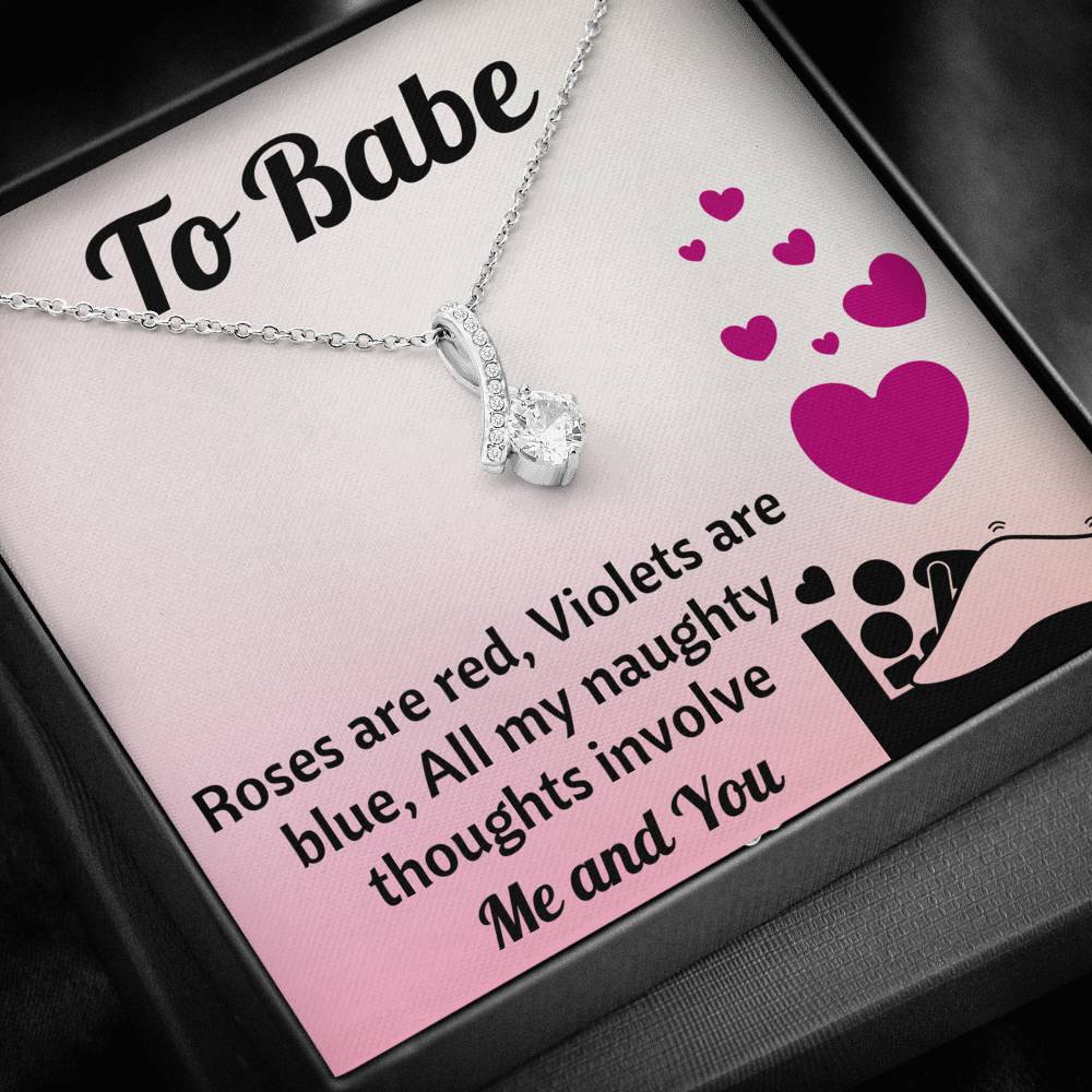 TO BABE "NAUGHTY THOUGHTS" ALLURING BEAUTY NECKLACE GIFT SET - ON CLOUD NINE GIFTS