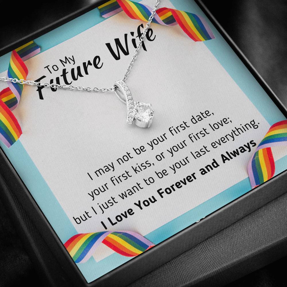 TO MY FUTURE WIFE LGBT ALLURING BEAUTY NECKLACE GIFT SET - ON CLOUD NINE GIFTS