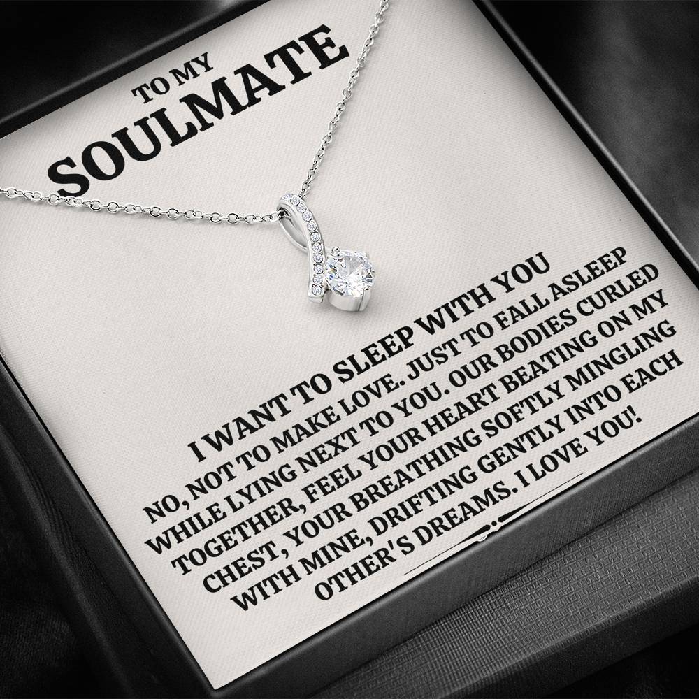 TO MY SOULMATE "SLEEP WITH YOU" ALLURING BEAUTY NECKLACE GIFT SET - ON CLOUD NINE GIFTS