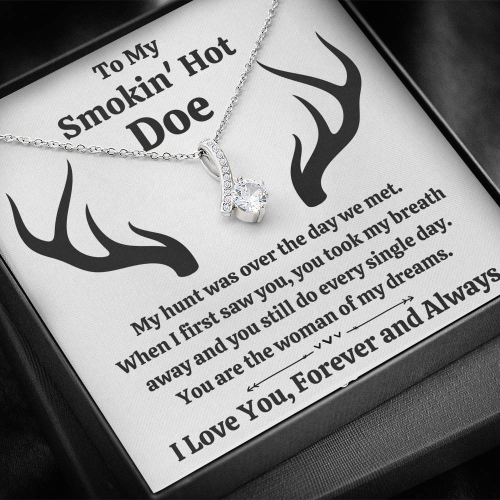TO MY SMOKIN HOT DOE "DREAMS" ALLURING BEAUTY NECKLACE GIFT SET - ON CLOUD NINE GIFTS