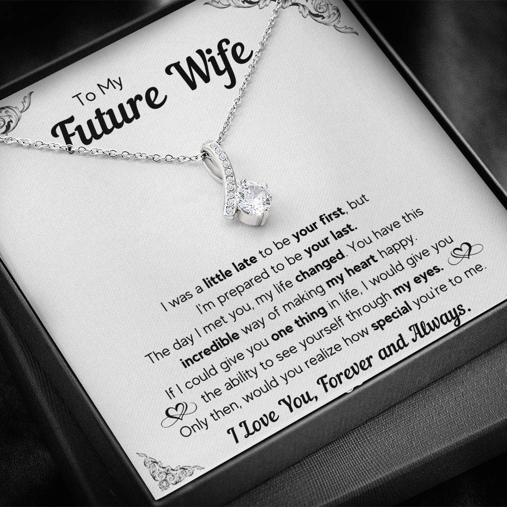 TO MY FUTURE WIFE LITTLE LATE ALLURING BEAUTY NECKLACE GIFT SET - ON CLOUD NINE GIFTS