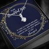 TO MY BEAUTIFUL WIFE "BREATHING" ALLURING BEAUTY NECKLACE GIFT SET - ON CLOUD NINE GIFTS