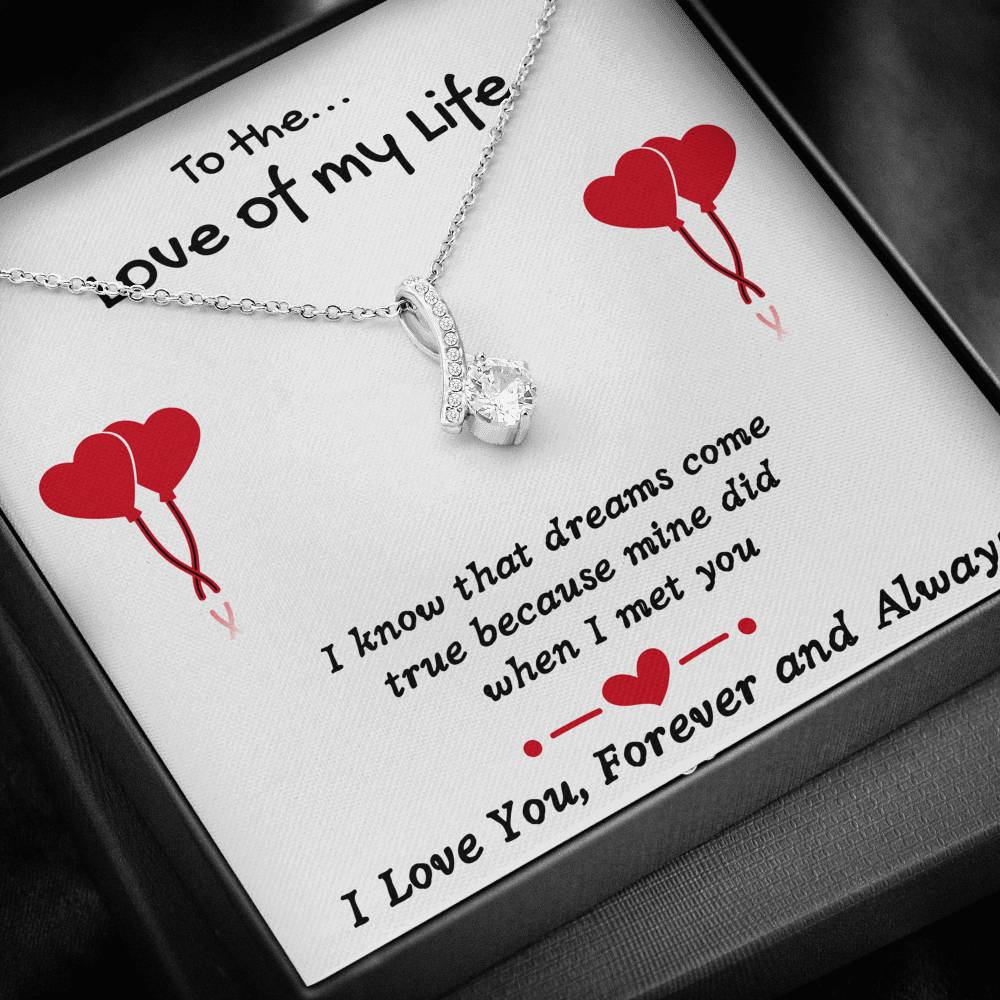 TO THE LOVE OF MY LIFE ALLURING BEAUTY NECKLACE GIFT SET - ON CLOUD NINE GIFTS