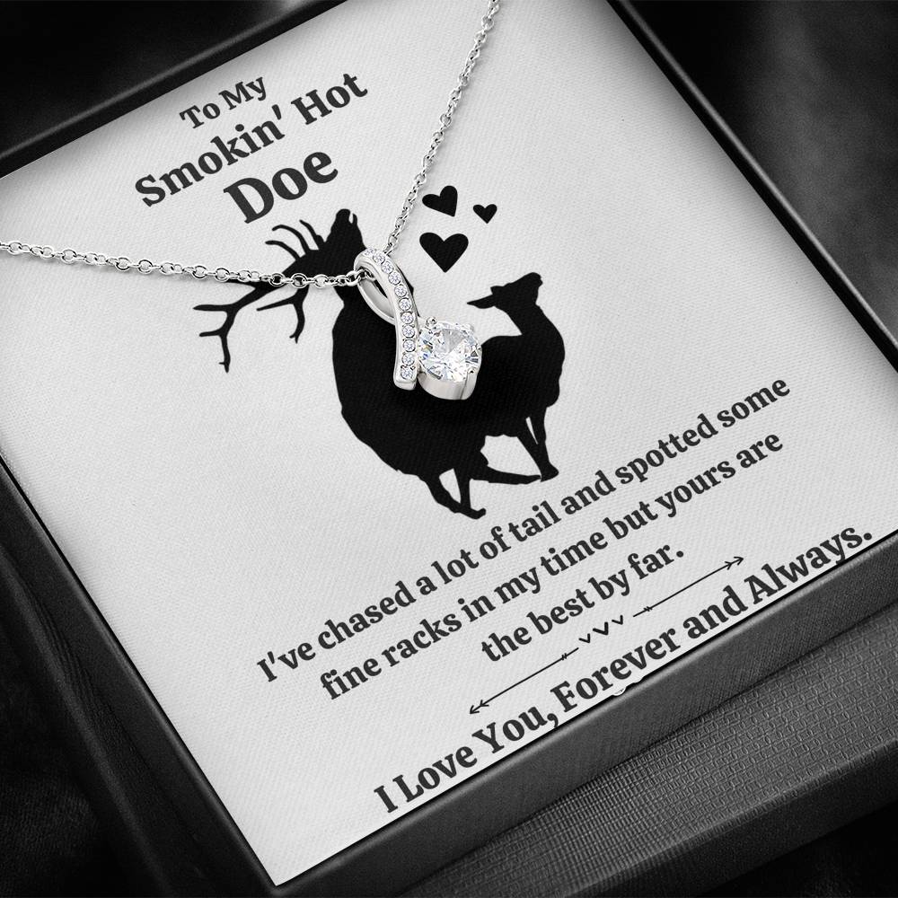 TO MY SMOKIN HOT DOE "TAIL" ALLURING BEAUTY NECKLACE GIFT SET - ON CLOUD NINE GIFTS