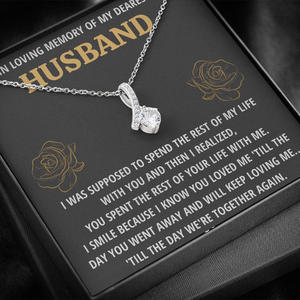 TO MY HUSBAND "LIFE - GOLDEN" REMEMBRANCE ALLURING BEAUTY NECKLACE GIFT SET - ON CLOUD NINE GIFTS