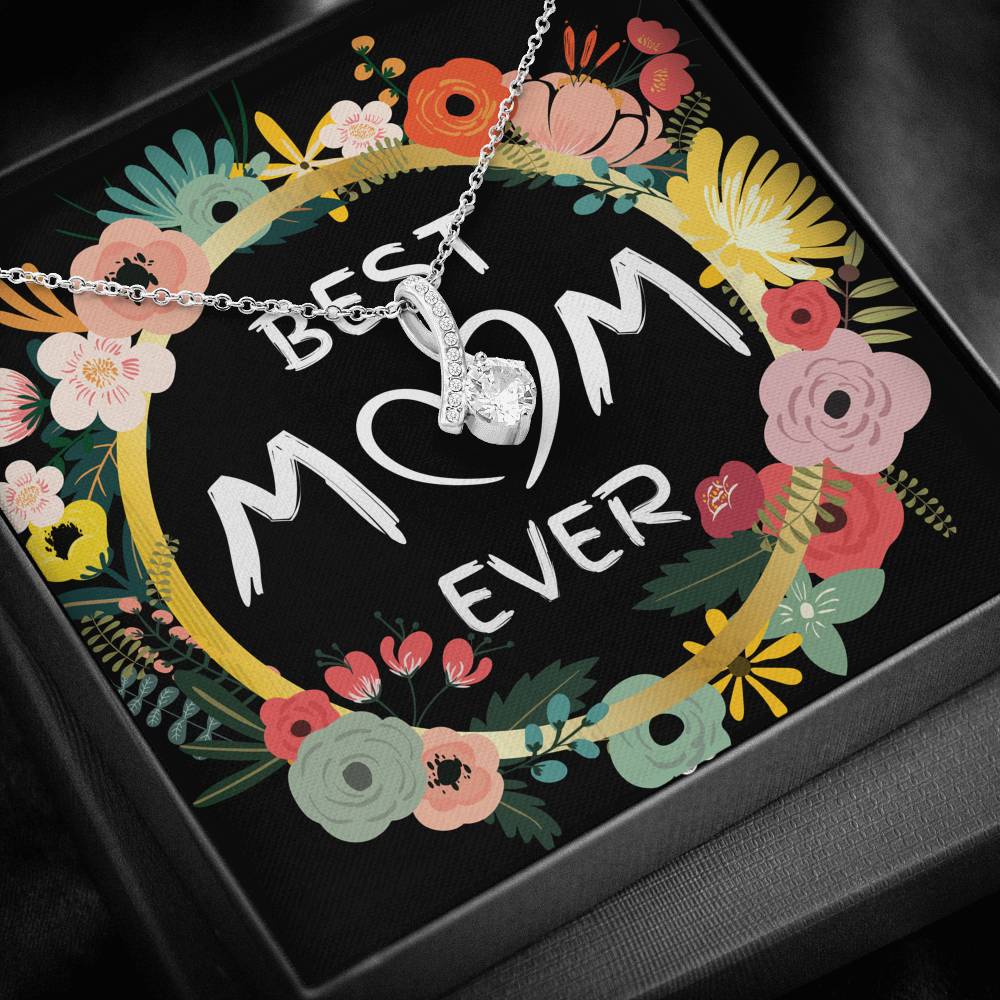 BEST MOM EVER ALLURING BEAUTY NECKLACE GIFT SET - ON CLOUD NINE GIFTS