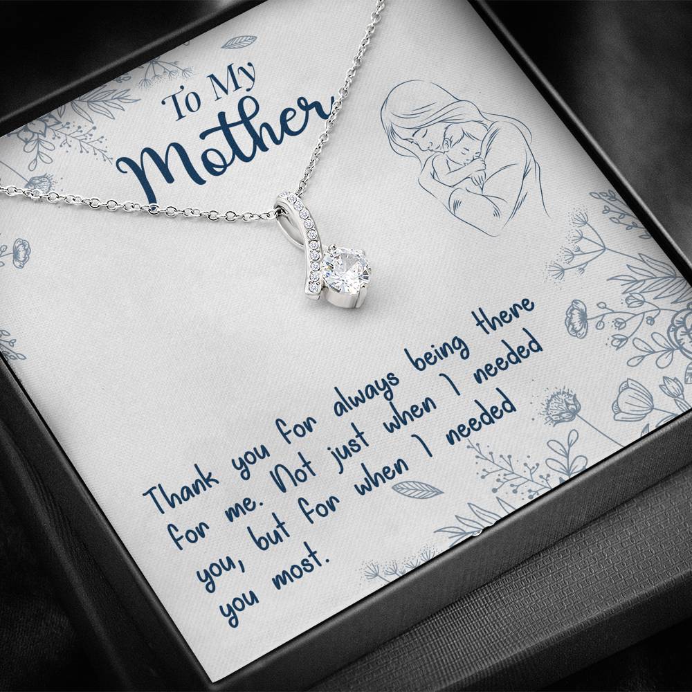 TO MY MOTHER "NEEDED-SO" ALLURING BEAUTY NECKLACE GIFT SET - ON CLOUD NINE GIFTS