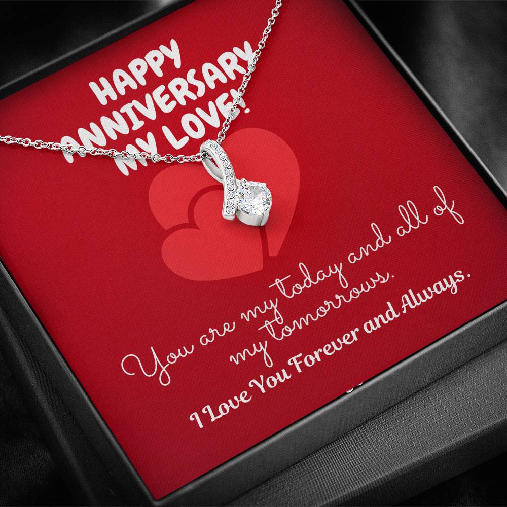 TO MY LOVE "TOMORROW" ALLURING BEAUTY NECKLACE ANNIVERSARY GIFT SET - ON CLOUD NINE GIFTS