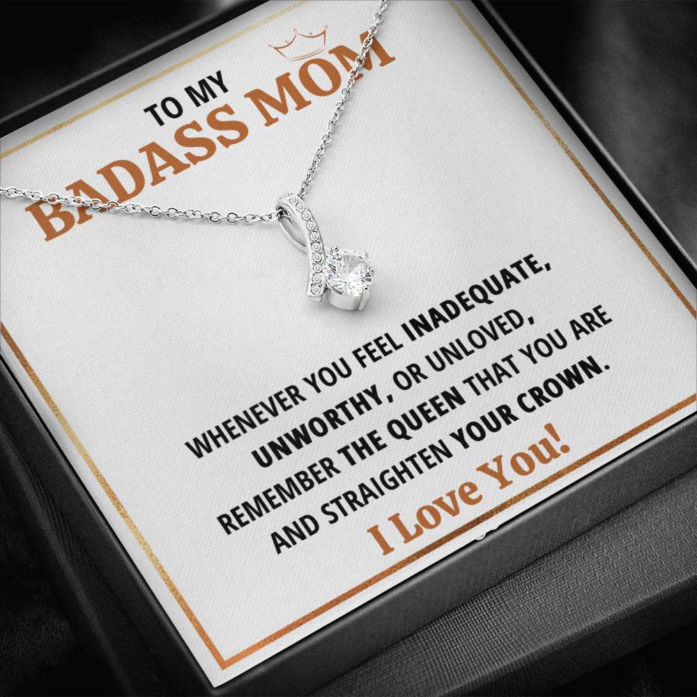 Birthday gift for mom heart jewelry from son on Mothers Day sentimental I Love You gifts Alluring Beauty Necklace with Message Card and Gift Box - ON CLOUD NINE GIFTS