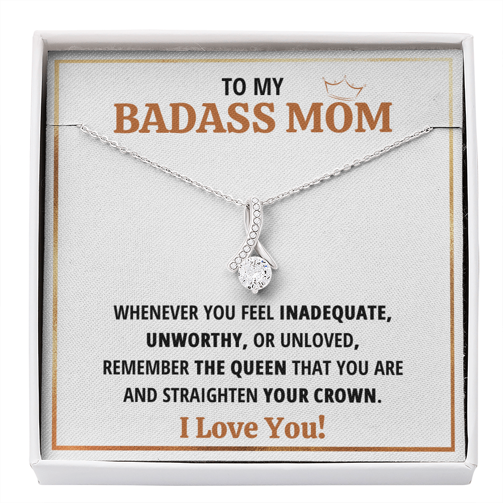 Birthday gift for mom heart jewelry from son on Mothers Day sentimental I Love You gifts Alluring Beauty Necklace with Message Card and Gift Box - ON CLOUD NINE GIFTS