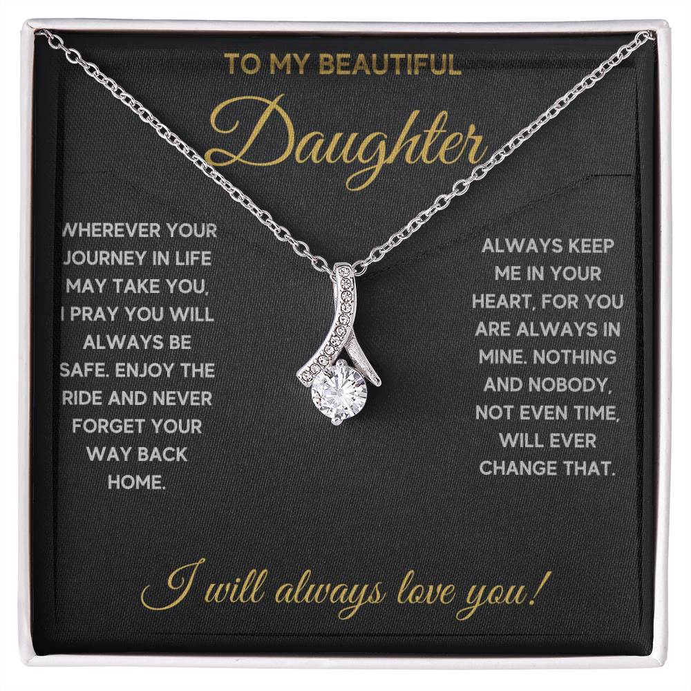 Birthday gifts for daughter, mother daughter necklace, mom daughter jewelry, mom to daughter mothers day gift, daughter necklace from dad - ON CLOUD NINE GIFTS