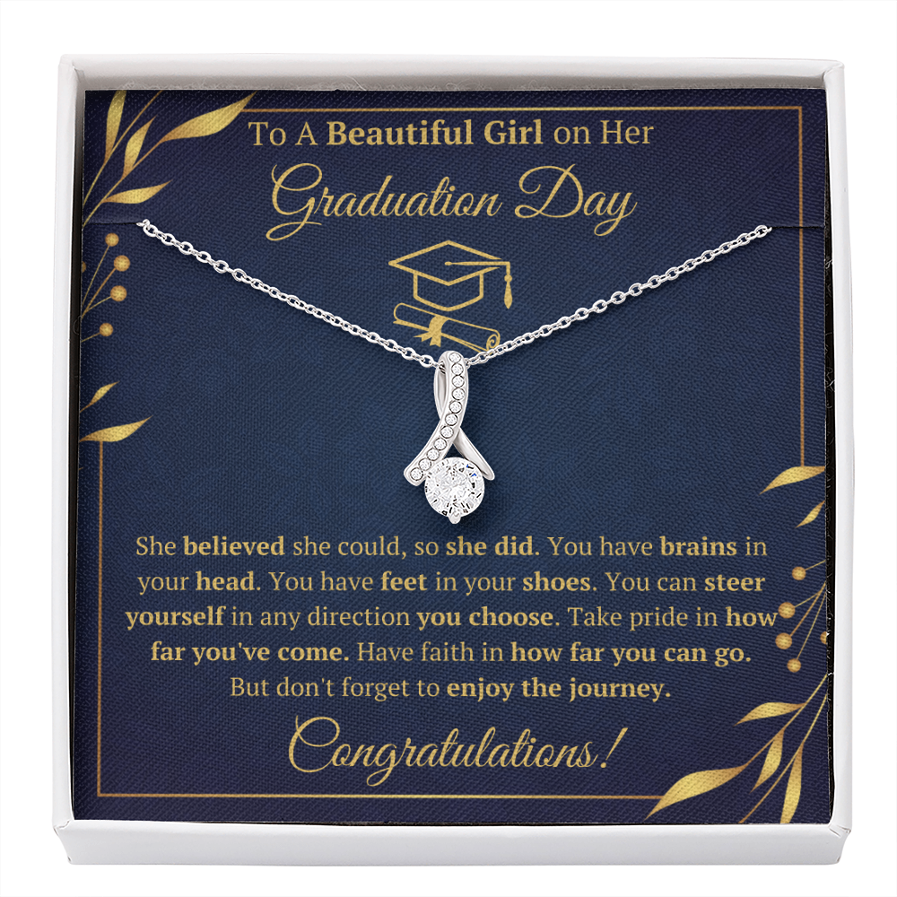 College graduation gifts for her female mba graduation presents for daughter class of 2022 jewelry pendant with message card and gift box - ON CLOUD NINE GIFTS